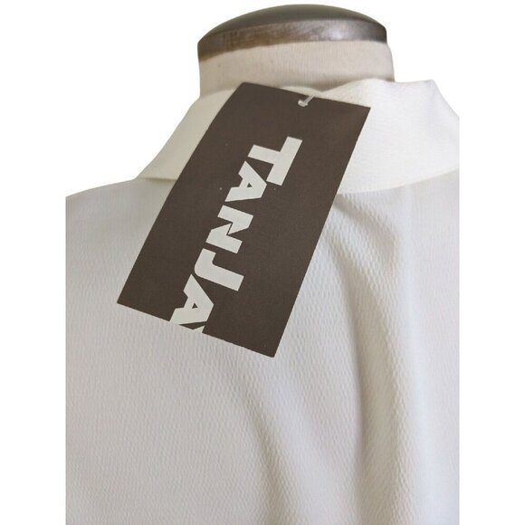 Vintage Button Up Blouse NEW Womens 14 Cream Ivory Embroidered Floral Romantic - Picture 4 of 5